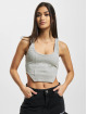 PEGADOR Tops sans manche Buena Rib Corset gris